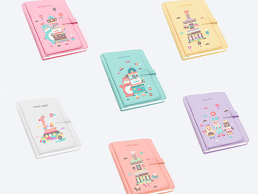 动物们的下午茶主题本子海报