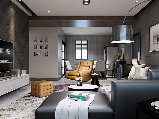 平層港式室內(nèi)設(shè)計(jì)方案（個(gè)人主頁-ZMjAyNjE0NjA=） - 家裝設(shè)計(jì) - 站酷設(shè)計(jì)師柒戈設(shè)計(jì)工作室原創(chuàng)素材 - 站酷ZCOOL