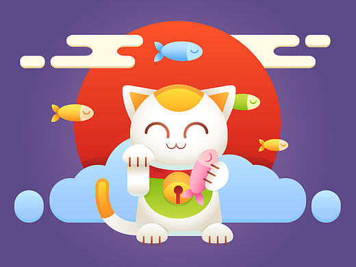 招财猫（个人主页-ZMjEzMjc3NjQ=） - 创作习作 - 站酷设计师西胖胖原创素材 - 站酷ZCOOL