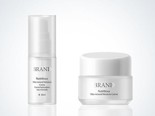 化妆品瓶子模拟