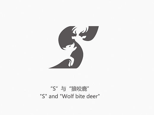 LOGO负形空间英文字母与动物融合设计㈡