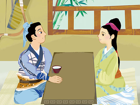 画个国风小故事《纪昌学射》