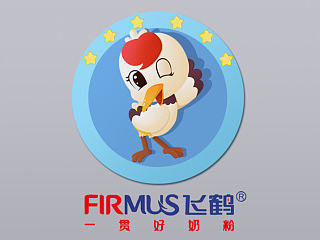 飞鹤卡通形象设计