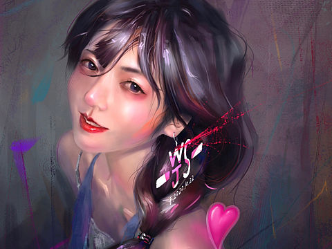 少女系插画,少女插画海报