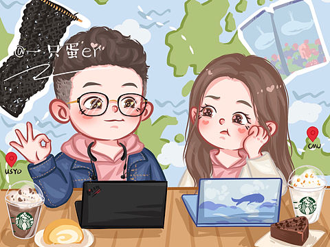 卡通Q版情侶日常（個人主頁-ZNTI3OTgwMDQ=） - 概念設(shè)定 - 站酷設(shè)計師一只蛋er原創(chuàng)素材 - 站酷ZCOOL