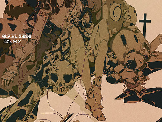 死亡。木偶