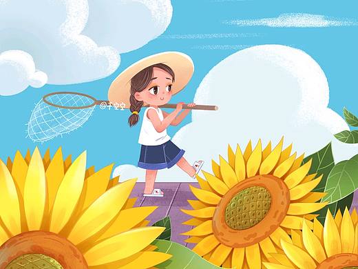 向日葵🌻 | 插画壁纸创作