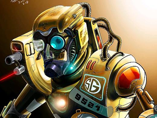 侦查机器人插画练习