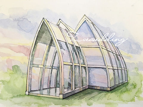 婚礼请柬logo，场地手绘稿～