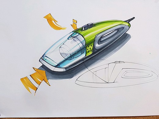 工业产品手绘之吸尘器