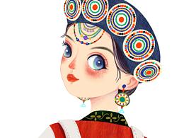 打卡——25個(gè)民族頭像