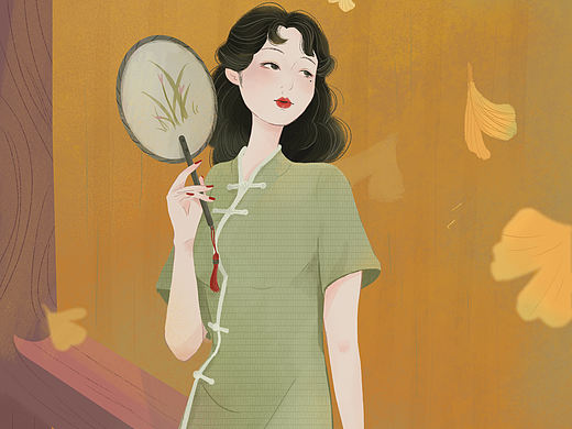 民國風插畫（個人主頁-ZNDg5NTYyNjg=） - 商業(yè)插畫 - 站酷設計師Z54166803原創(chuàng)素材 - 站酷ZCOOL