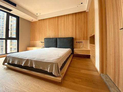 200平方日式大宅，全屋可移动白蜡木家具