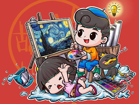 IP衍生插畫（個(gè)人主頁-ZMzE3MzU3NDA=） - 創(chuàng)作習(xí)作 - 站酷設(shè)計(jì)師福音_YinH原創(chuàng)素材 - 站酷ZCOOL