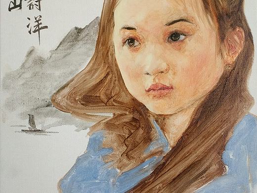 宠物画家刘诗洋——作品（眉如远山）