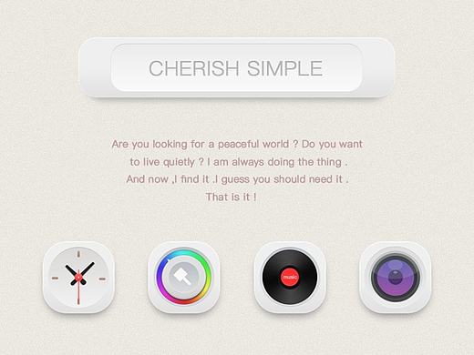 CHERISH SIMPLE（個(gè)人主頁(yè)-ZMTk1NTE5ODA=） - 主題/皮膚 - 站酷設(shè)計(jì)師歡妹原創(chuàng)素材 - 站酷ZCOOL