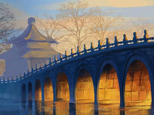 速涂场景 插画 绘本