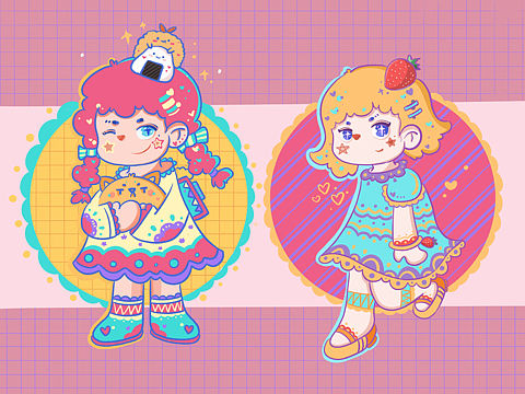 五彩斑斓的梦（个人主页-ZNDI3NTkxMjA=） - 儿童插画 - 站酷设计师邸粒粒呀原创素材 - 站酷ZCOOL