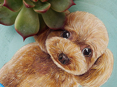 【木头画】萌萌哒小泰迪