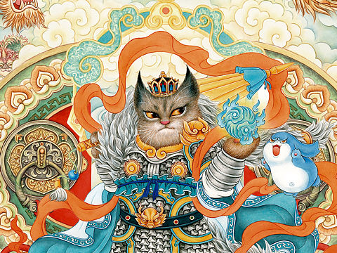 仙猫狸将之多闻天王