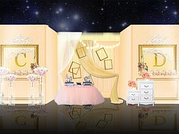 婚禮效果圖—香檳色系