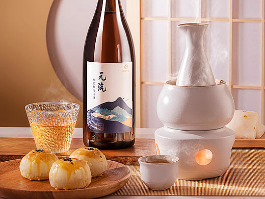 清酒拍摄 |酒水摄影-桂花起泡清酒x万有引力摄影 
