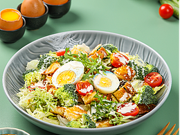 氢森超级沙拉 X 城市上空｜外卖沙拉🥗拍摄