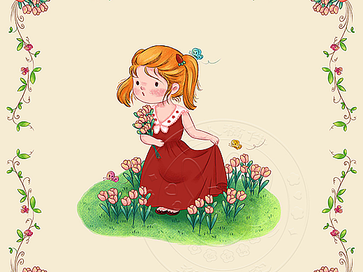 郁金香女孩（个人主页-ZNjUxMzExNTI=） - 儿童插画 - 站酷设计师面包屑爱画画原创素材 - 站酷ZCOOL