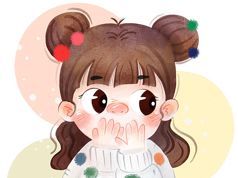 原创 儿插 水彩效果 照片转插画