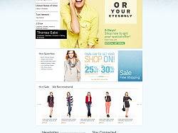 欧美婚纱电子商务网站设计