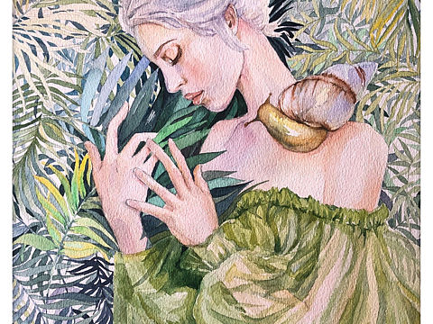 根据一张人物照片绘画插画
