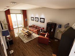 ue4室内场景，静态光照练习