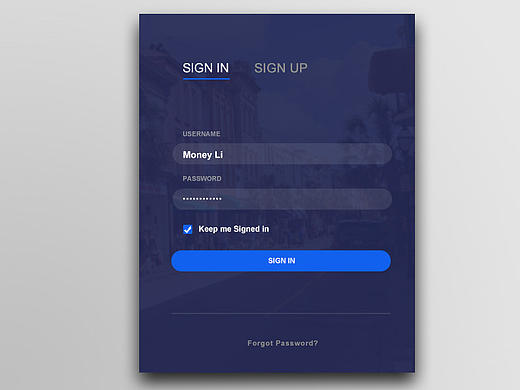 Day 001 - Login Form（个人主页-ZMjA2MzcxNDg=） - APP界面 - 站酷设计师Moneylala原创素材 - 站酷ZCOOL
