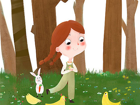 等信来的小女孩