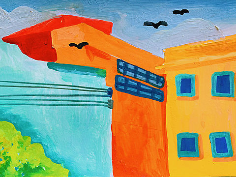 江门彩虹村🌈（个人主页-ZNDg0ODcwMjQ=） - 概念设定 - 站酷设计师插画师陈紫筠原创素材 - 站酷ZCOOL