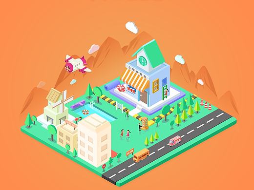 來一枚軸測圖（個人主頁-ZMTgyNTI1MjQ=） - 圖標 - 站酷設計師DenielYu原創(chuàng)素材 - 站酷ZCOOL