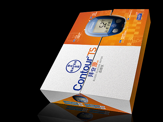 包装设计---拜耳血糖仪礼盒包装