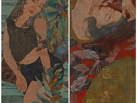 《小满》《秋分》（个人主页-ZNDU0Mjg5NTY=） - 绘画 - 站酷设计师遗梦_原创素材 - 站酷ZCOOL