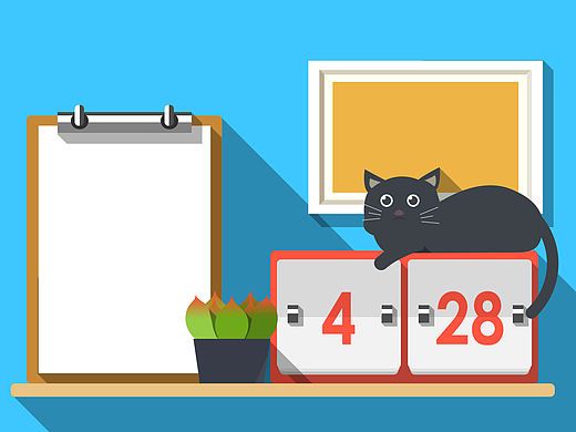 【扁平】简约场景-cat