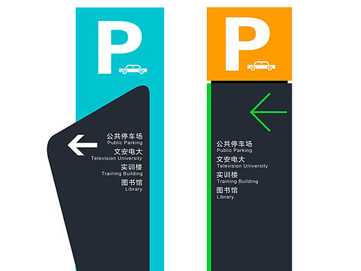 停车场导视牌