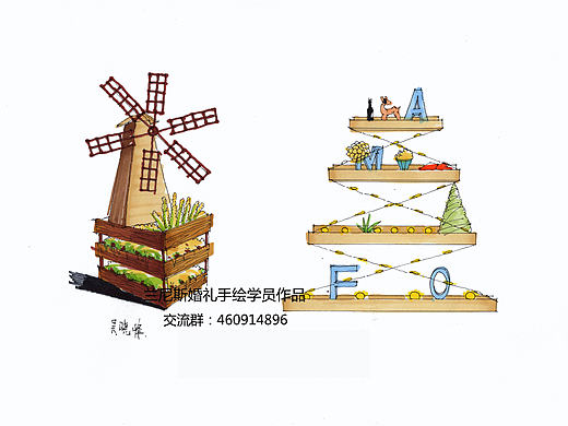 婚禮手繪（單體）（個人主頁-ZMTcxMjc5ODQ=） - 創(chuàng)作習(xí)作 - 站酷設(shè)計師lannisi原創(chuàng)素材 - 站酷ZCOOL