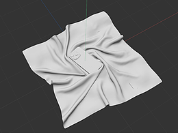蘋(píng)果手機(jī)布料模擬場(chǎng)景 - C4D/阿諾德/布料插件