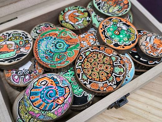 木片畫（個人主頁-ZMzQ5MTA4OTY=） - 藝術(shù)插畫 - 站酷設(shè)計師畫畫的老狼原創(chuàng)素材 - 站酷ZCOOL