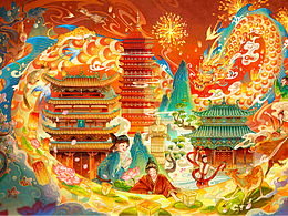 国潮线条