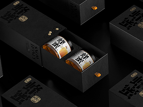 #原创作品#洪庆山黑蜂雪蜜 包装设计