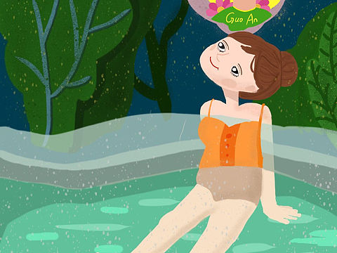 #旅行#小姑娘的温泉之行!