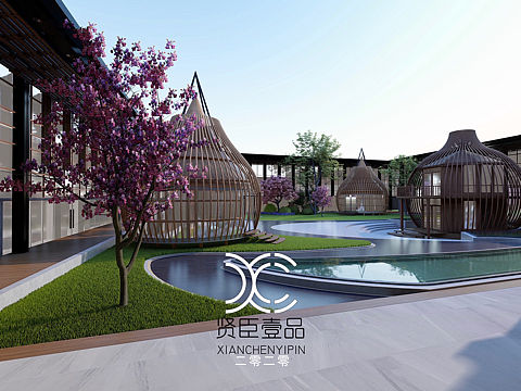 “賢臣壹品”民宿景观设计2020（个人主页-ZNDQwOTA2OTY=） - 建筑/空间 - 站酷设计师贤臣壹品原创素材 - 站酷ZCOOL