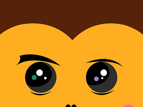 小猴－萌萌噠（個人主頁-ZMTQ3MzE0MjA=） - 圖標(biāo) - 站酷設(shè)計師jiangweipainter原創(chuàng)素材 - 站酷ZCOOL