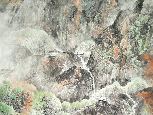 山水画。