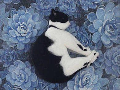羊毛毡奶牛猫